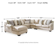 Carnaby 5-Piece Sectional with Chaise