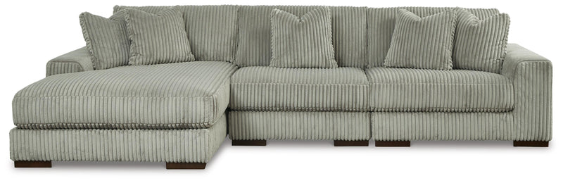 Lindyn 3-Piece Sectional and Oversized Swivel Accent Chair