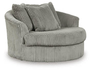 Lindyn 3-Piece Sectional and Oversized Swivel Accent Chair
