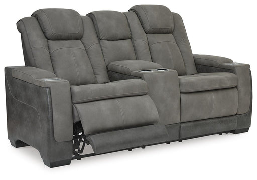 Next-Gen Durapella Power Reclining Loveseat with Console