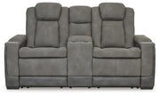 Next-Gen Durapella Power Reclining Loveseat with Console