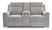 Barnsana Power Reclining Loveseat with Console