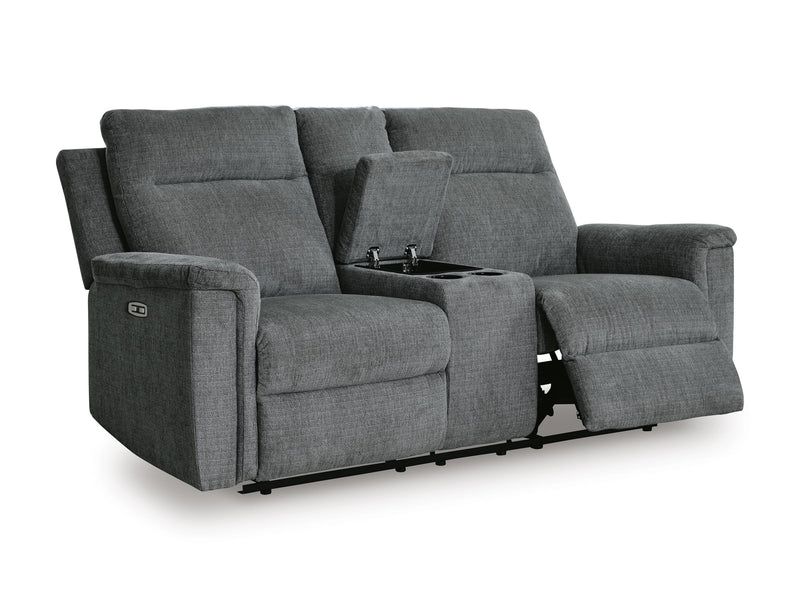 Barnsana Power Reclining Loveseat with Console