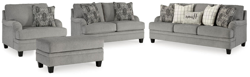Davinca Sofa, Loveseat, Oversized Chair and Ottoman