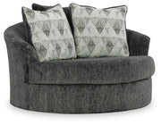 Biddeford 2-Piece Sectional and Oversized Swivel Accent Chair