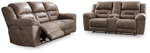 Stoneland Power Reclining Sofa and Loveseat
