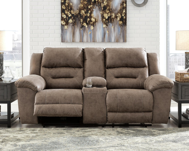 Stoneland Reclining Loveseat with Console