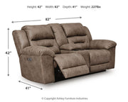 Stoneland Power Reclining Loveseat with Console