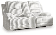 Rhines Falls Power Reclining Loveseat with Console