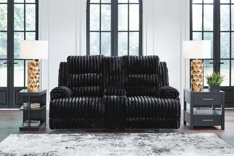 Rhine Falls Power Reclining Loveseat with Console