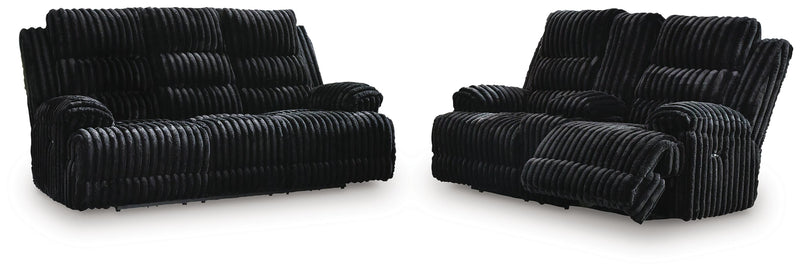 Rhine Falls Power Reclining Sofa and Loveseat