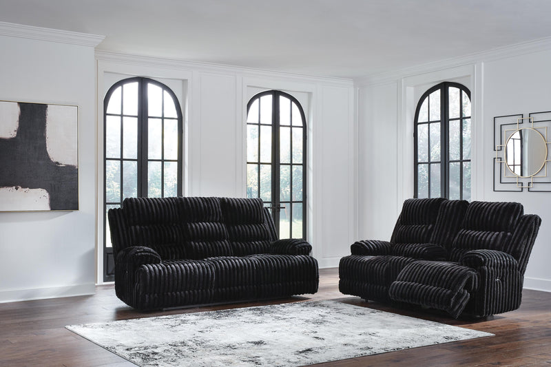 Rhine Falls Power Reclining Sofa and Loveseat