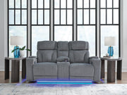 Studio Cave Power Reclining Loveseat with Console