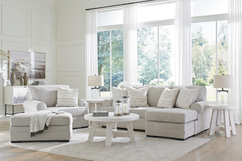Eastonbridge Sofa Chaise, Oversized Chair, and Ottoman
