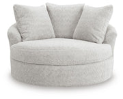 Cuddle Plush Oversized Swivel Accent Chair