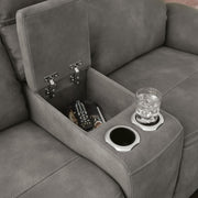 Next-Gen Durapella Power Reclining Loveseat with Console