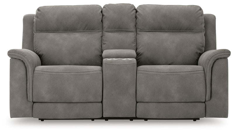 Next-Gen Durapella Power Reclining Loveseat with Console