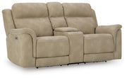 Next-Gen Durapella Power Reclining Loveseat with Console