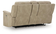 Next-Gen Durapella Power Reclining Loveseat with Console