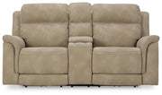 Next-Gen Durapella Power Reclining Loveseat with Console
