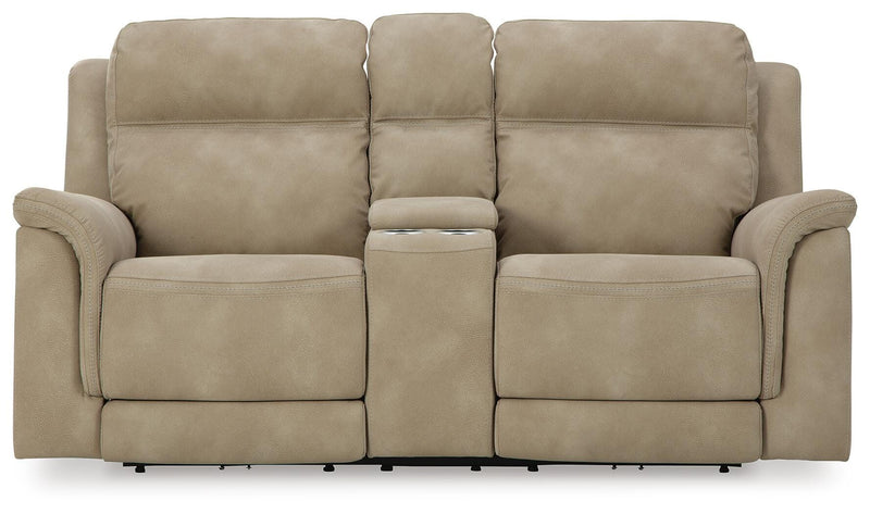 Next-Gen Durapella Power Reclining Loveseat with Console
