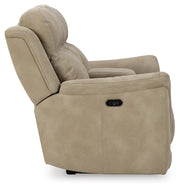 Next-Gen Durapella Power Reclining Loveseat with Console