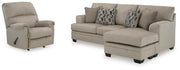 Stonemeade Sofa Chaise and Recliner