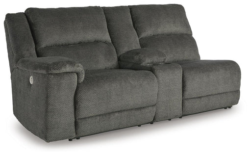 Keensburg Left-Arm Facing Power Reclining Loveseat with Console