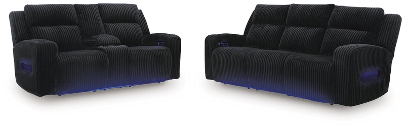 Belvarrow Power Reclining Sofa and Loveseat