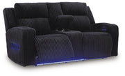 Belvarrow Power Reclining Loveseat with Console