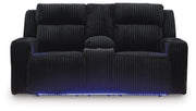 Belvarrow Power Reclining Loveseat with Console