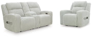 Forest Lake Power Reclining Loveseat and Power Recliner