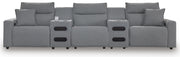 Modmax II 5-Piece Power Reclining Sectional with Audio Consoles