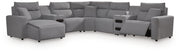 Modmax II 7-Piece Power Reclining Sectional with Chaise and Audio Consoles