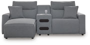 Modmax II 3-Piece Power Reclining Sectional with Chaise and Audio Console