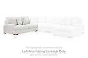 Misty-Lakes Left-Arm Facing Loveseat