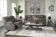First Base Reclining Sofa and Loveseat