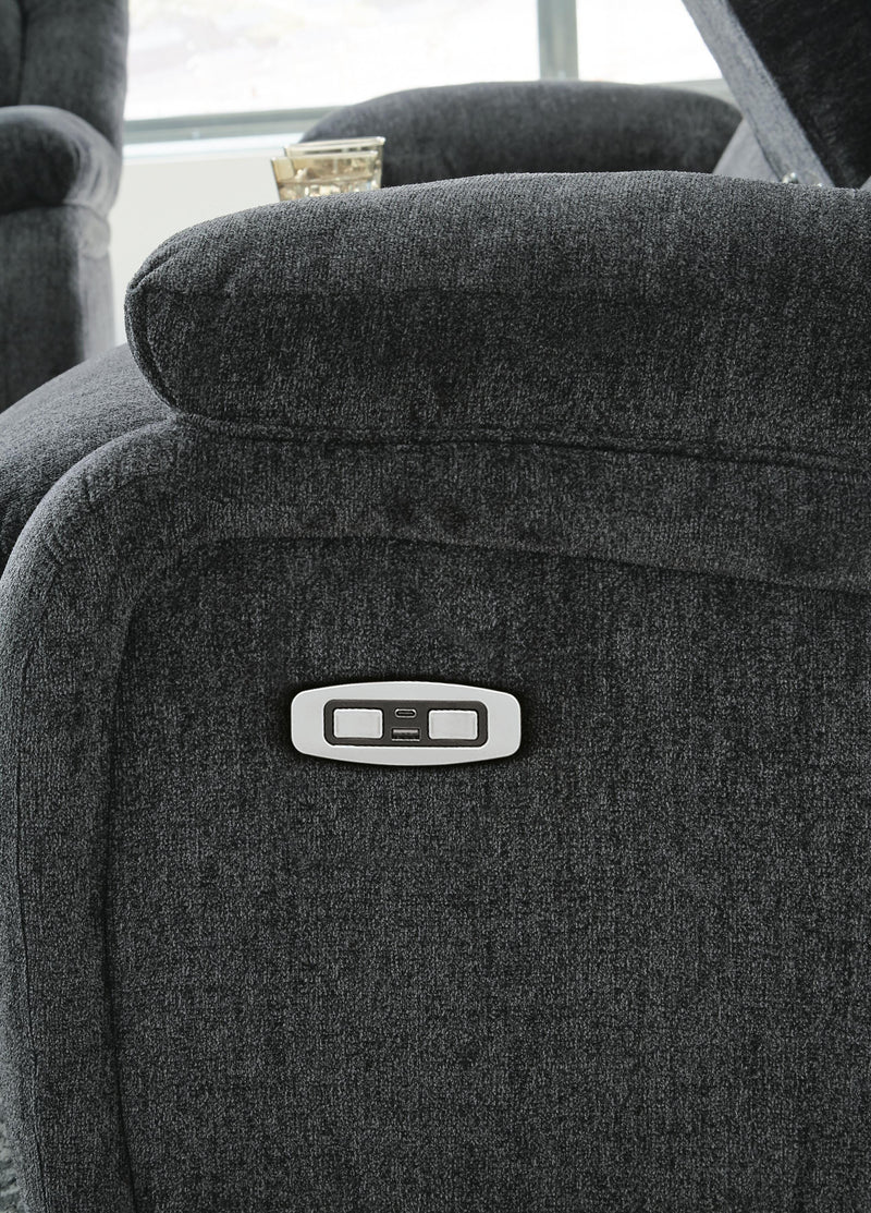 Draycoll Power Reclining Sofa and Loveseat
