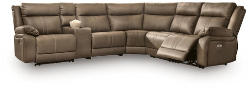 Max-Momentum 6-Piece Power Reclining Sectional with Audio Console