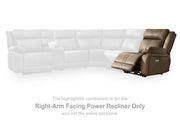 Max-Momentum Right-Arm Facing Power Recliner