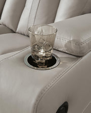 Elevate Edges Glider Reclining Loveseat with Console
