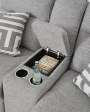 Biscoe Power Reclining Loveseat with Console