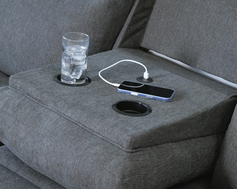 Side-Swipe Reclining Sofa and Loveseat