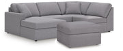 Modmax 4-Piece Sectional and Oversized Accent Ottoman