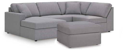 Modmax 4-Piece Sectional and Oversized Accent Ottoman