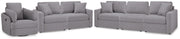 Modmax 3-Piece Sectional Sofa, 2-Piece Sectional Loveseat and Swivel Glider Recliner