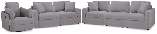 Modmax 3-Piece Sectional Sofa, 2-Piece Sectional Loveseat and Swivel Glider Recliner
