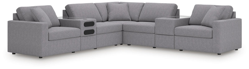 Modmax 7-Piece Balanced Sectional with Audio and Storage Consoles