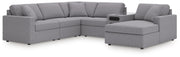 Modmax 6-Piece Sectional with Audio System and Chaise