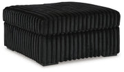 Midnight-Madness Oversized Chair and Ottoman